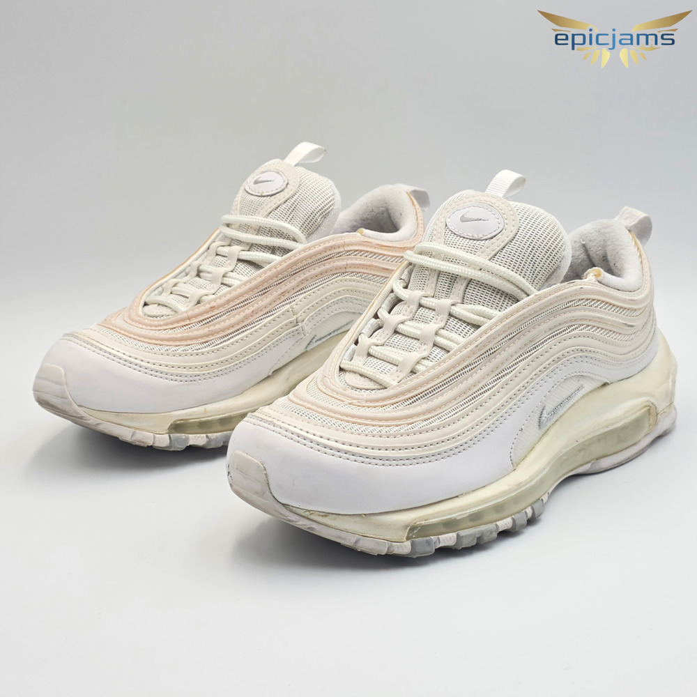 Nike Air Max 97 Women's Size 6 Sneakers 921733-100 Triple White Pure Platinum